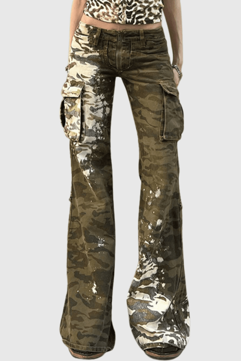 AdieLowRiseCamouflagePocketJeans 2