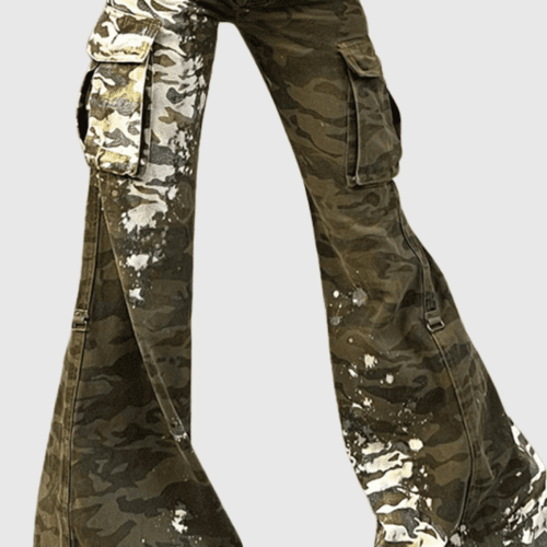 AdieLowRiseCamouflagePocketJeans 3