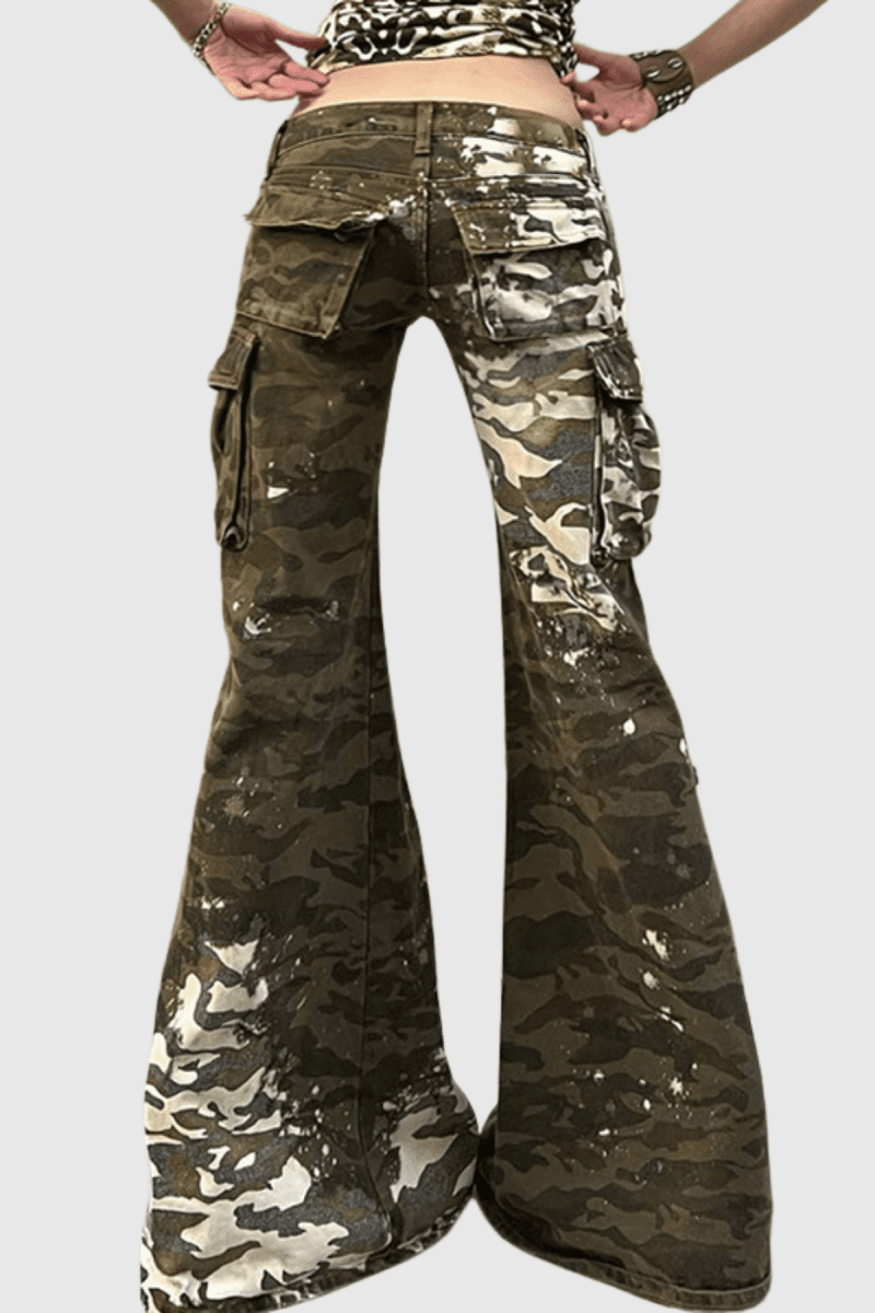 AdieLowRiseCamouflagePocketJeans 5