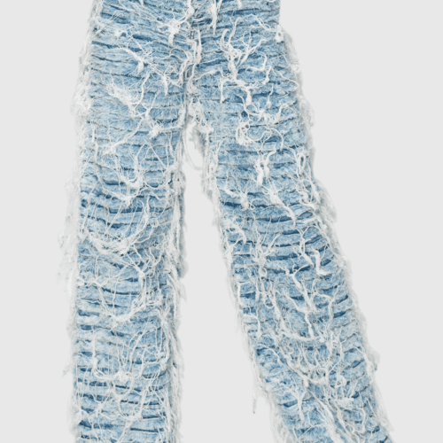 AdriusRuchTornFringeJeansInBlue 5