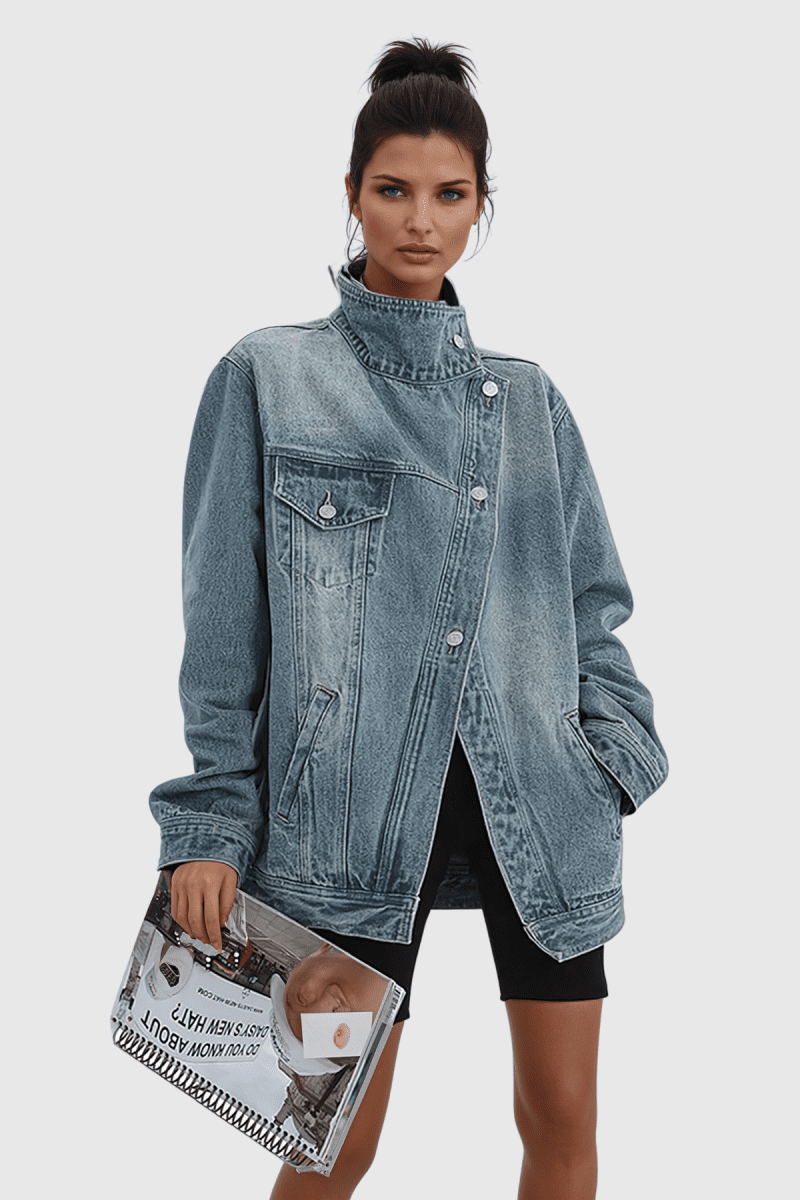 AegleDeconstructAsymmetricDenimJacket 3