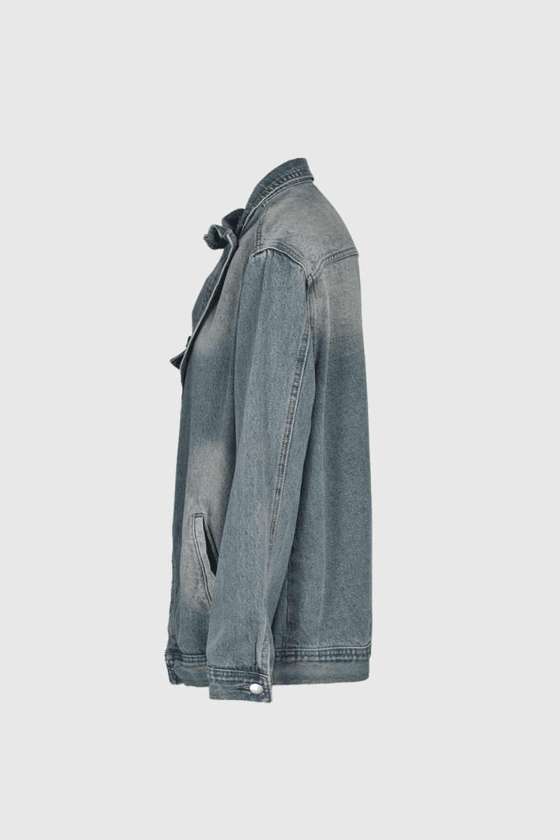 AegleDeconstructAsymmetricDenimJacket 7