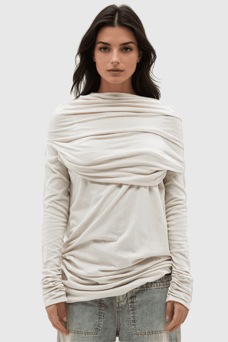 AkimRuchLongSleeveKnitTopInWhite 2