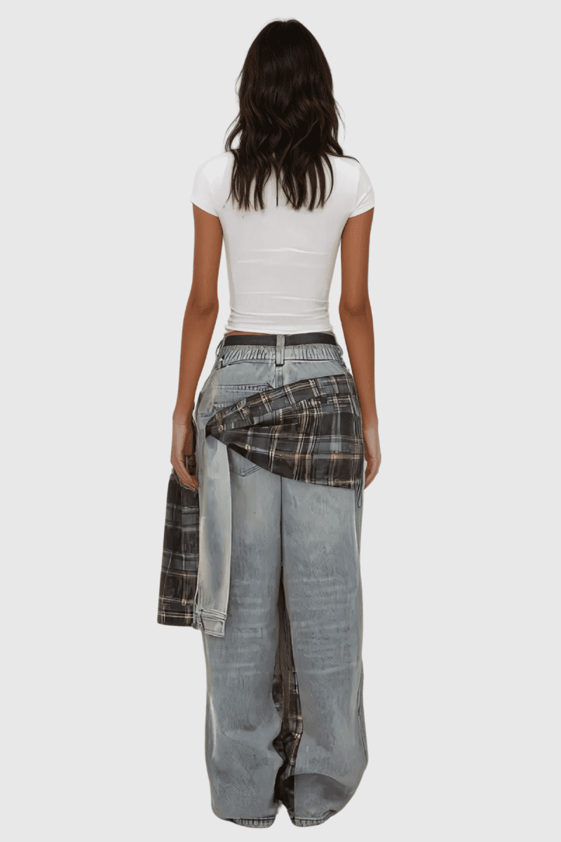 AlessaGridRemovableAsymmetricJeans 4