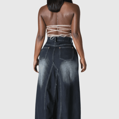 AlexandruPrintDeconstructDenimSkirt 3