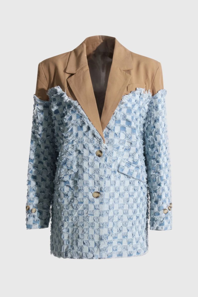 AliceLapelCollarPrintedBreastedCoat 2