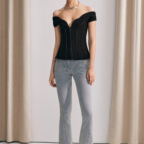 Alison Rhinestone Embellished Jeans 4