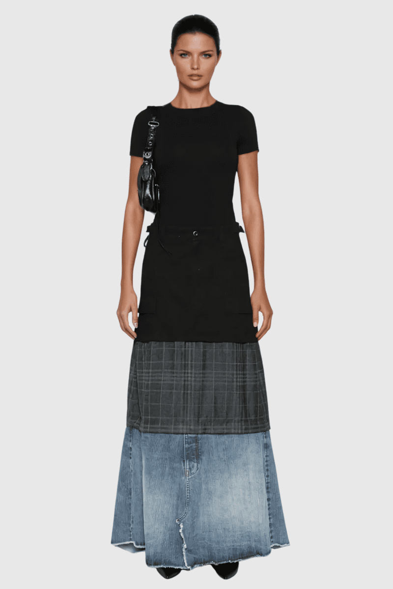 Alka Deconstruct Asymmetric Skirt