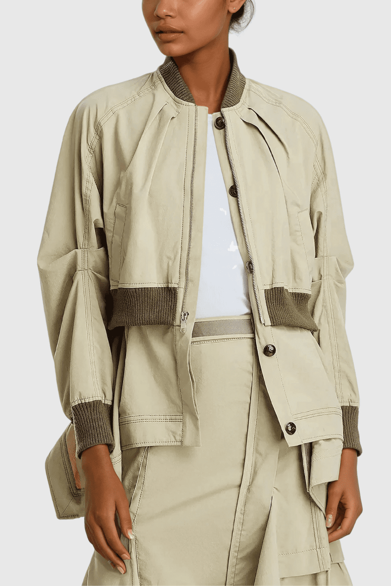 AlyaAsymmetricRuffleDeconstructJacket 1