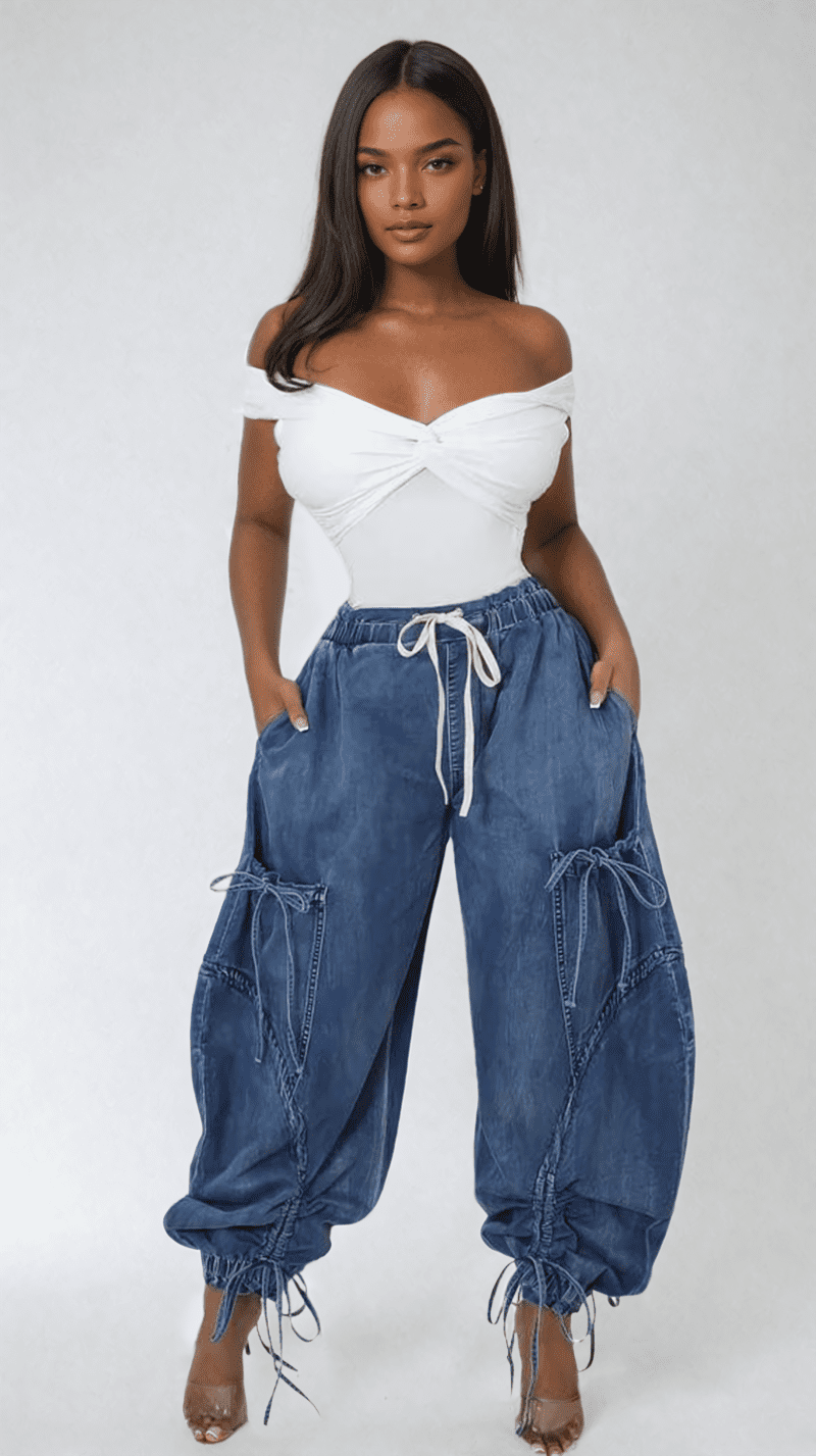 AstridDrawstringLaceUpJeans 1