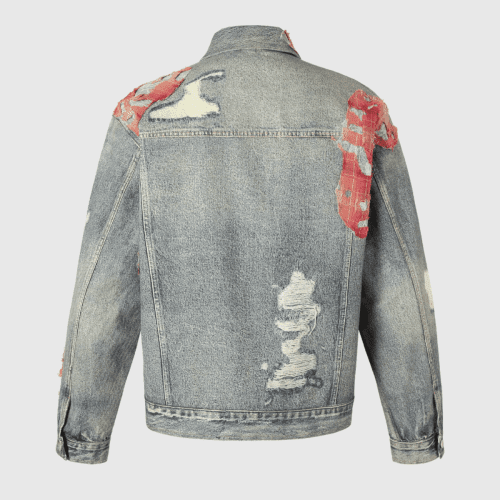 AvniLacePatchworkTornDenimJacket 2