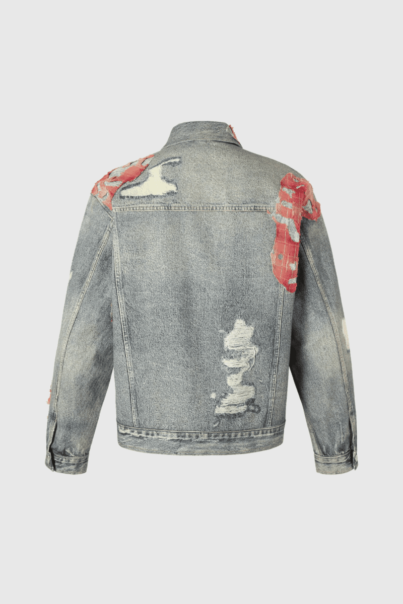 AvniLacePatchworkTornDenimJacket 2