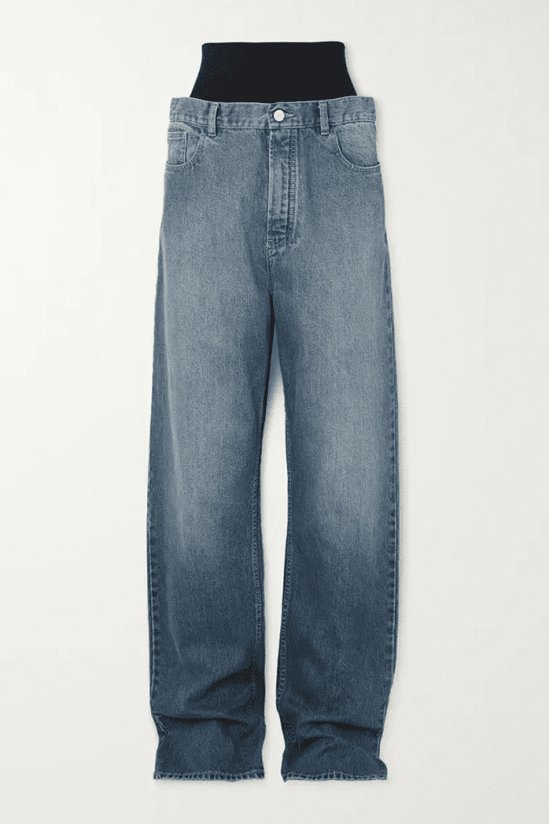 AzariaHighRisePatchworkJeansInBlue 1