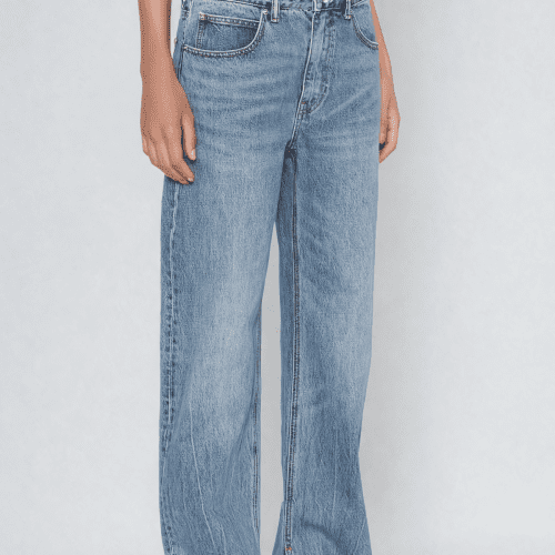 Bahari Cutout Deconstruct Jeans In Blue 3