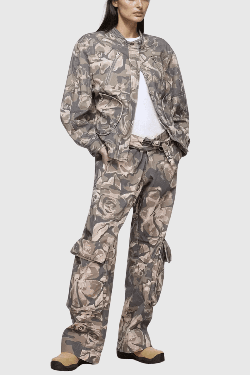 Bahula Camouflage Print Pocket Pants 1