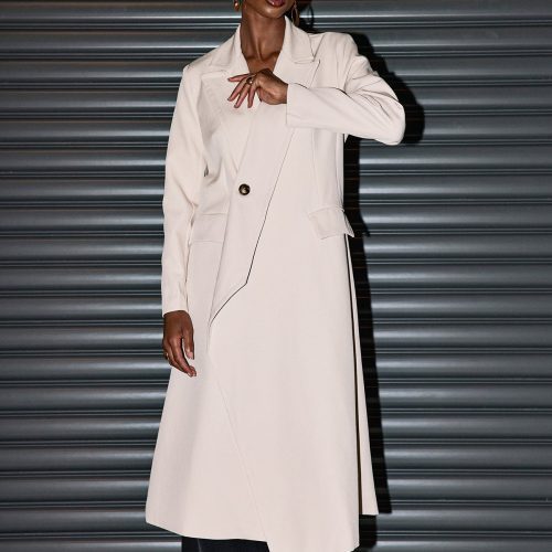 Benjamin Lapel Asymmetric Coat 3