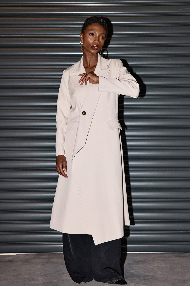 Benjamin Lapel Asymmetric Coat 3