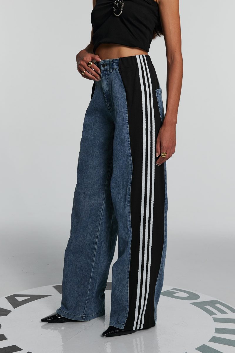 Berkley Patchwork Stripe Jeans 2