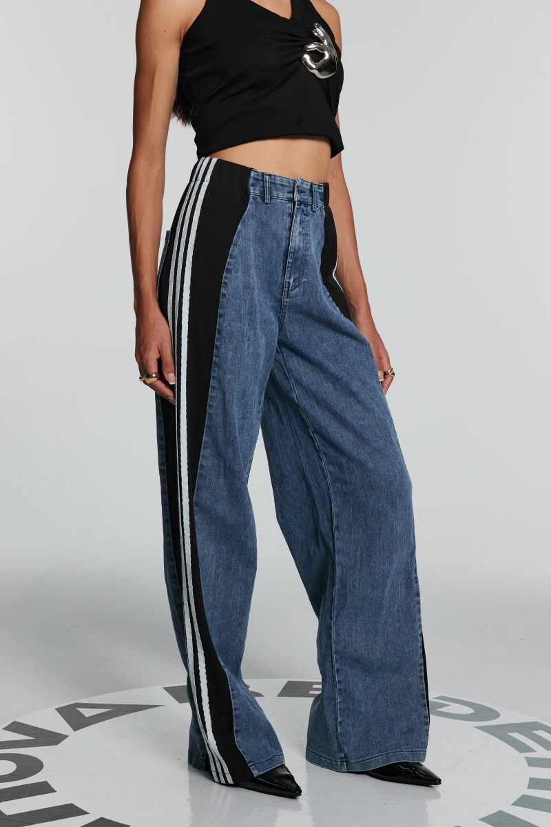 Berkley Patchwork Stripe Jeans 3