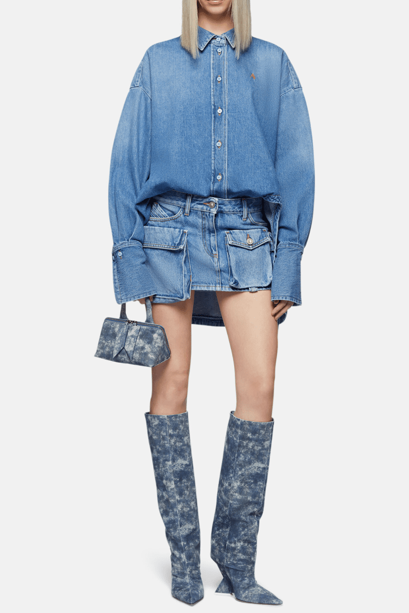 Braelyn Cargo Pockets Denim Skirt 1