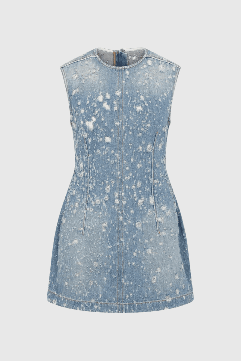 CarterDenimSleevelessMiniDress 3