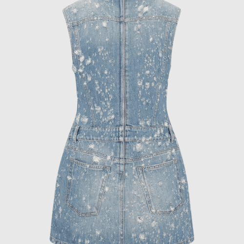 CarterDenimSleevelessMiniDress 4