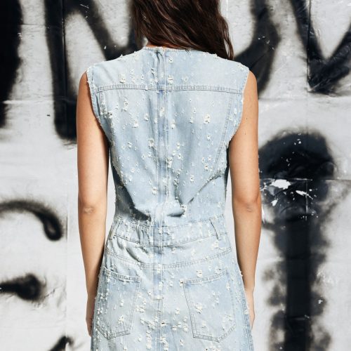 Carter Denim Sleeveless Mini Dress 5