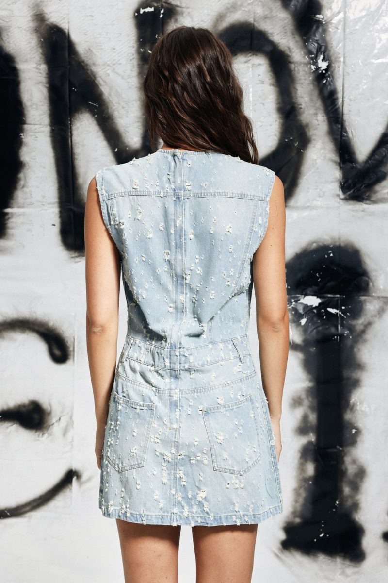 Carter Denim Sleeveless Mini Dress 5