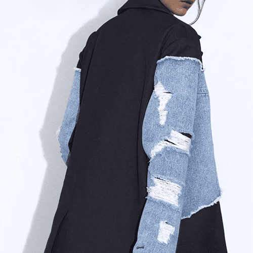 Cecilia Denim Patchwork Coat 3