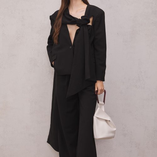 Claire Cutout Blazer Set In Black 2