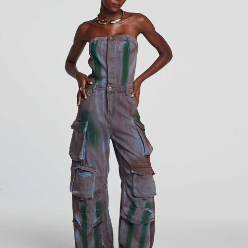 Emma Camouflage Denim Jumpsuit 3