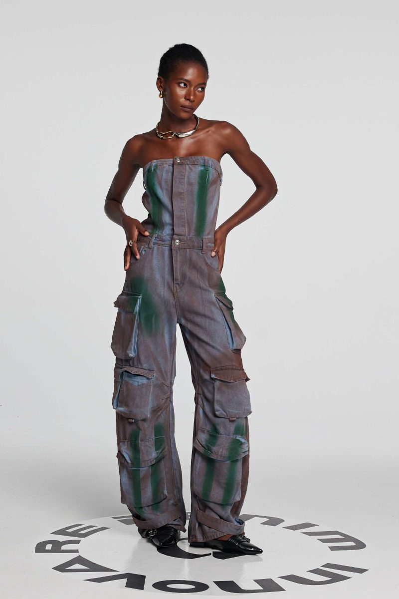 Emma Camouflage Denim Jumpsuit 3