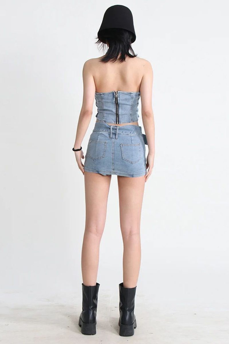 EstherHalterneckDenimDress 3