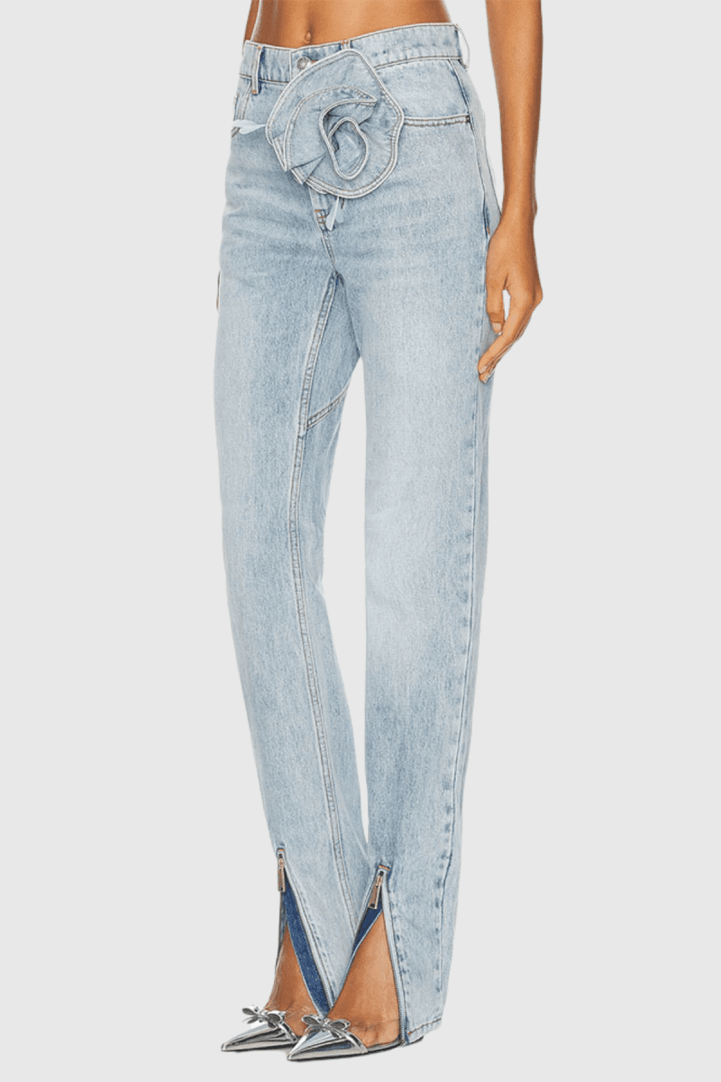 FalakFlowerZipperSkinnyJeans 1