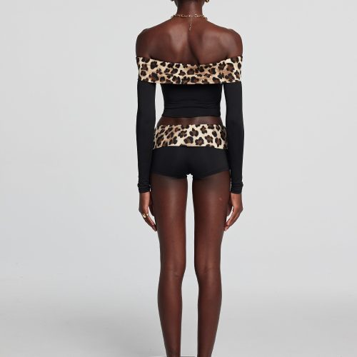 Goldie Off Shoulder Leopard Top 1