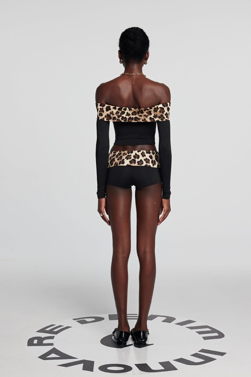 Goldie Off Shoulder Leopard Top 1