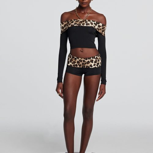 Goldie Off Shoulder Leopard Top 2