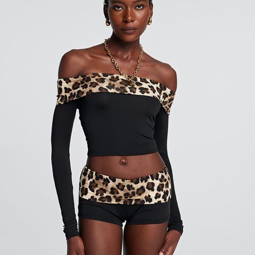 Goldie Off Shoulder Leopard Top 4