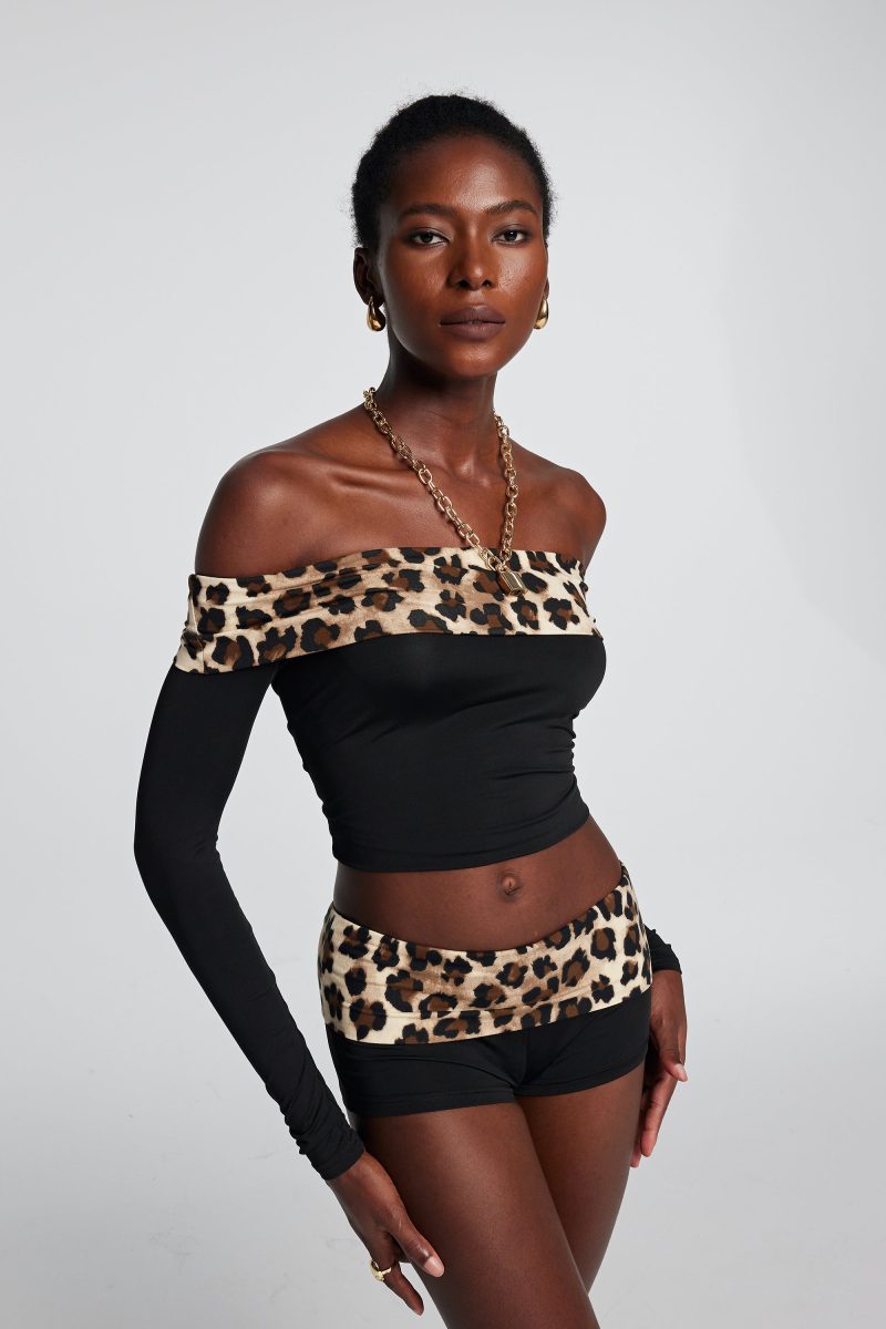 Goldie Off Shoulder Leopard Top 6