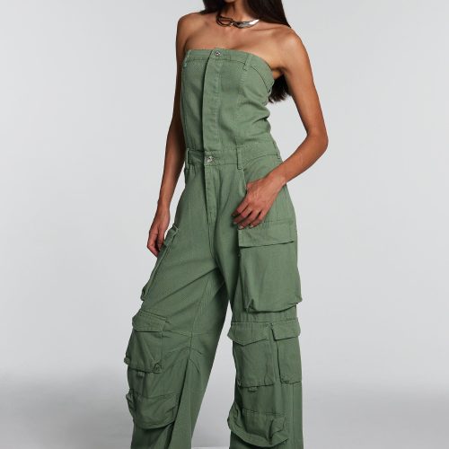 Goldie Strapless Cargo Jumpsuit 3