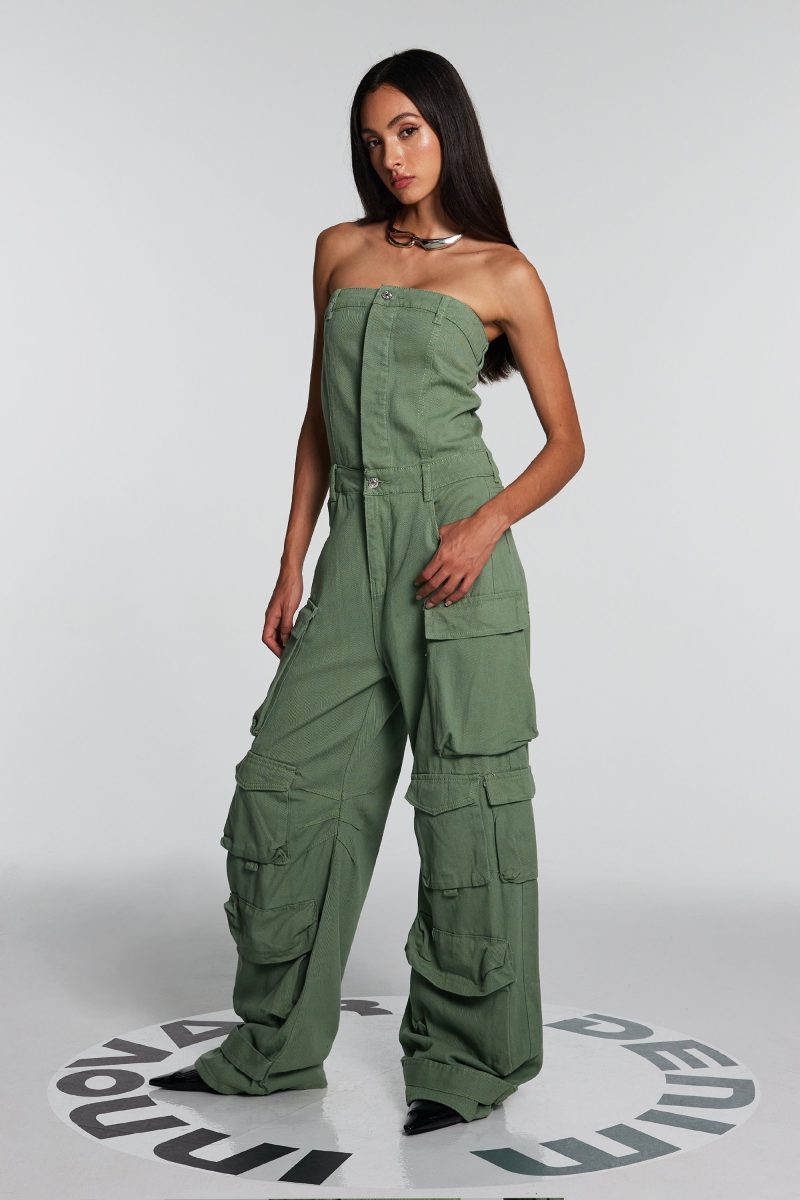 Goldie Strapless Cargo Jumpsuit 3