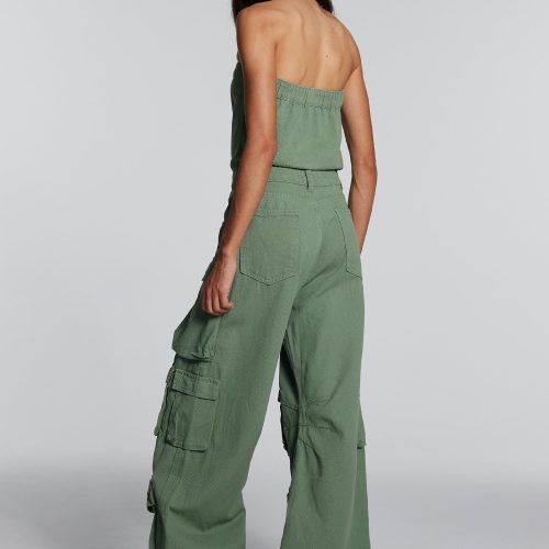 Goldie Strapless Cargo Jumpsuit 4