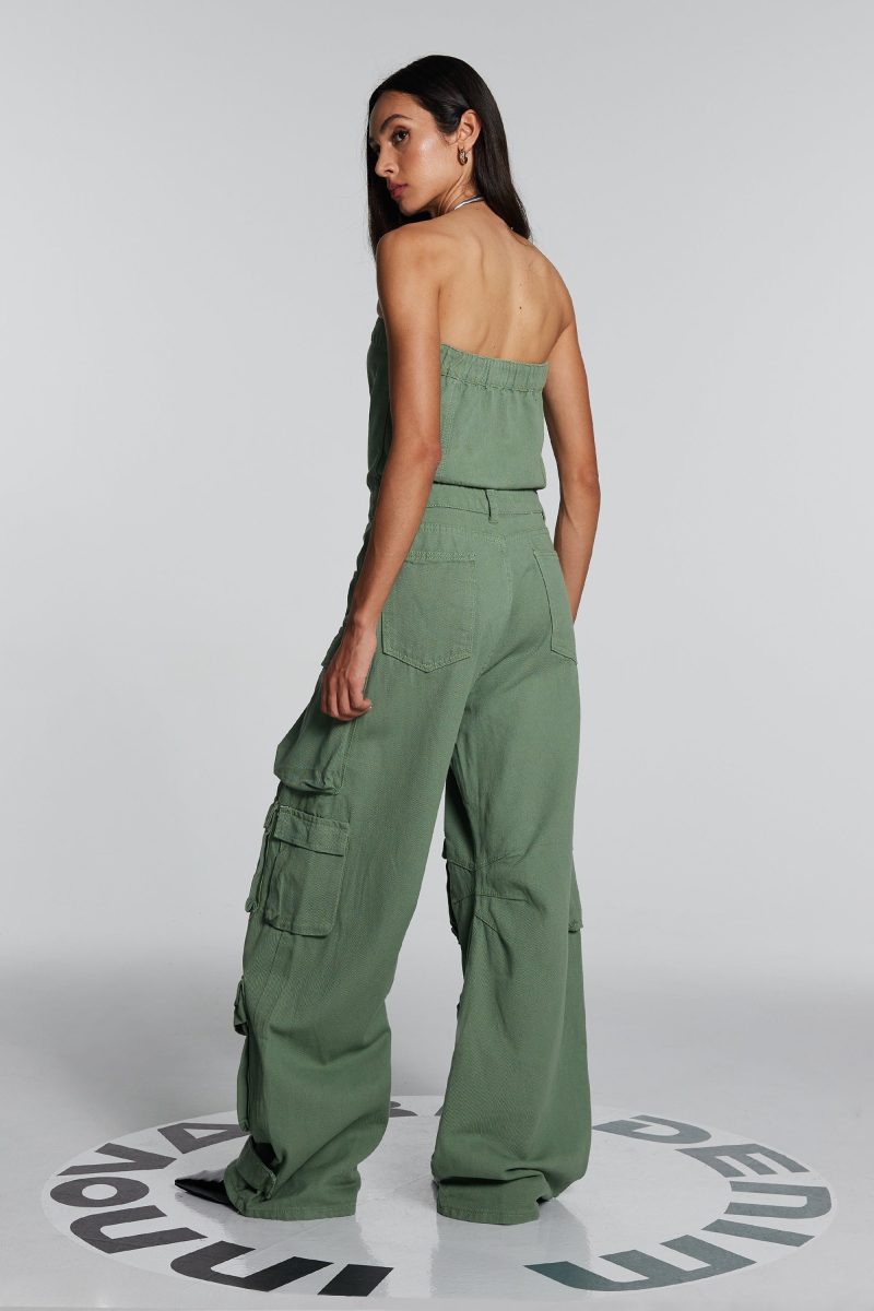 Goldie Strapless Cargo Jumpsuit 4