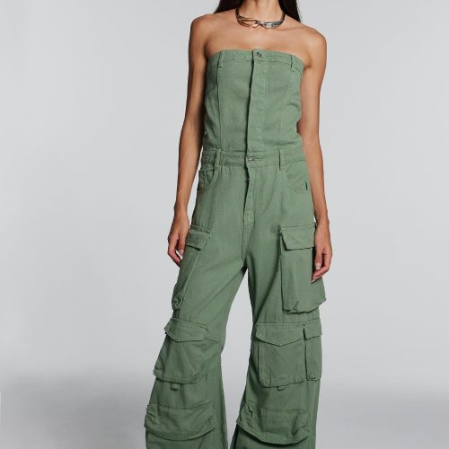 Goldie Strapless Cargo Jumpsuit 5