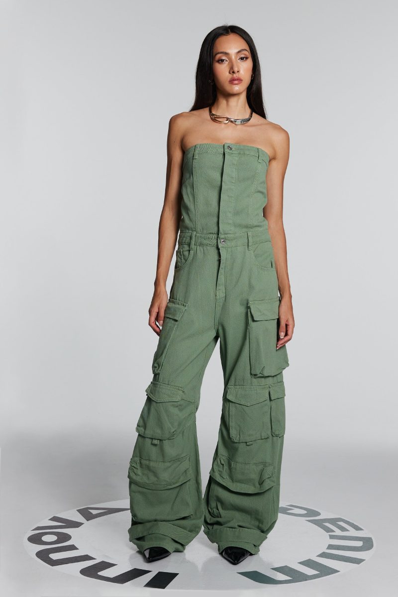 Goldie Strapless Cargo Jumpsuit 5