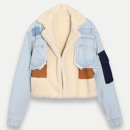 HarperPatchworkDenimCoat