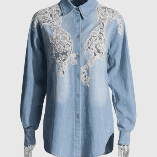 HenryLaceOmbreDenimShirt 5