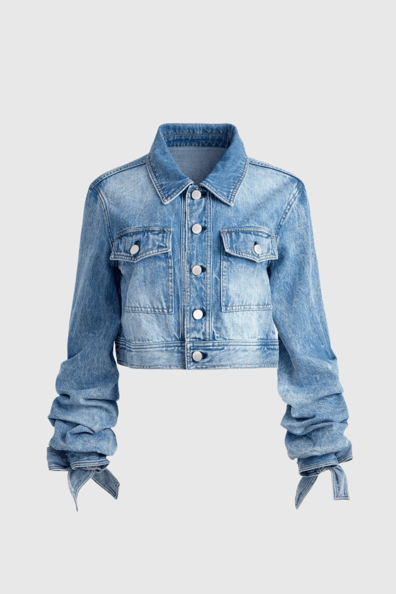 IshitaRuchBowDenimJacket