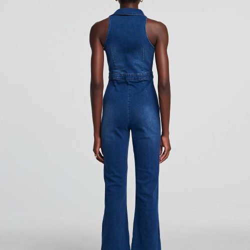 JessieFoldedCollarDenimJumpsuit 6