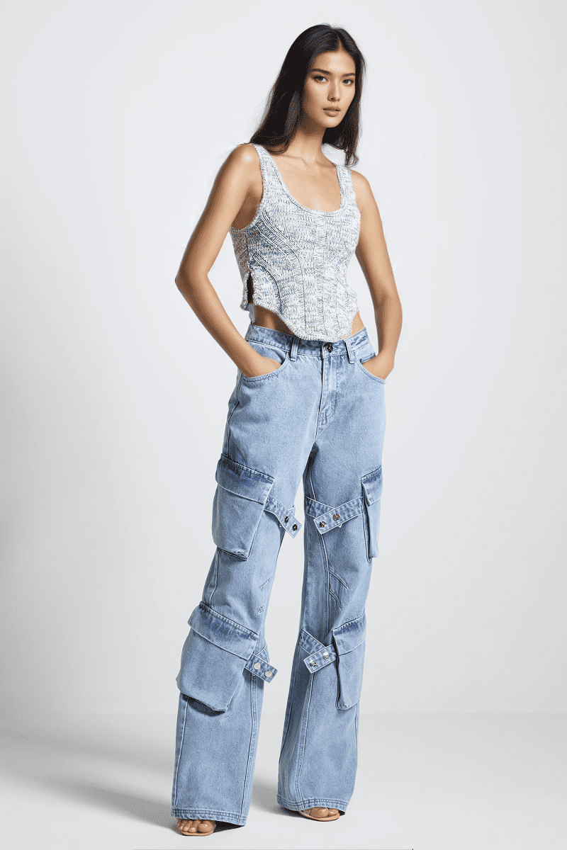 Jordyn Pockets Denim Jeans 1